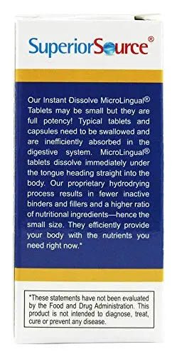 Superior Source Vitamin K2 MK-7 (Menaquinone-7), 100 mcg, Quick Dissolve MicroLignual - TrustMedUSA