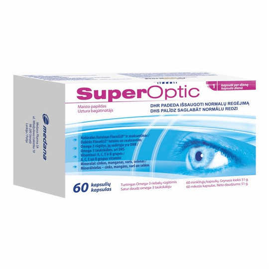 SUPEROPTIC, 60 capsules - helps preserve normal vision - Maple Wellness Supplements