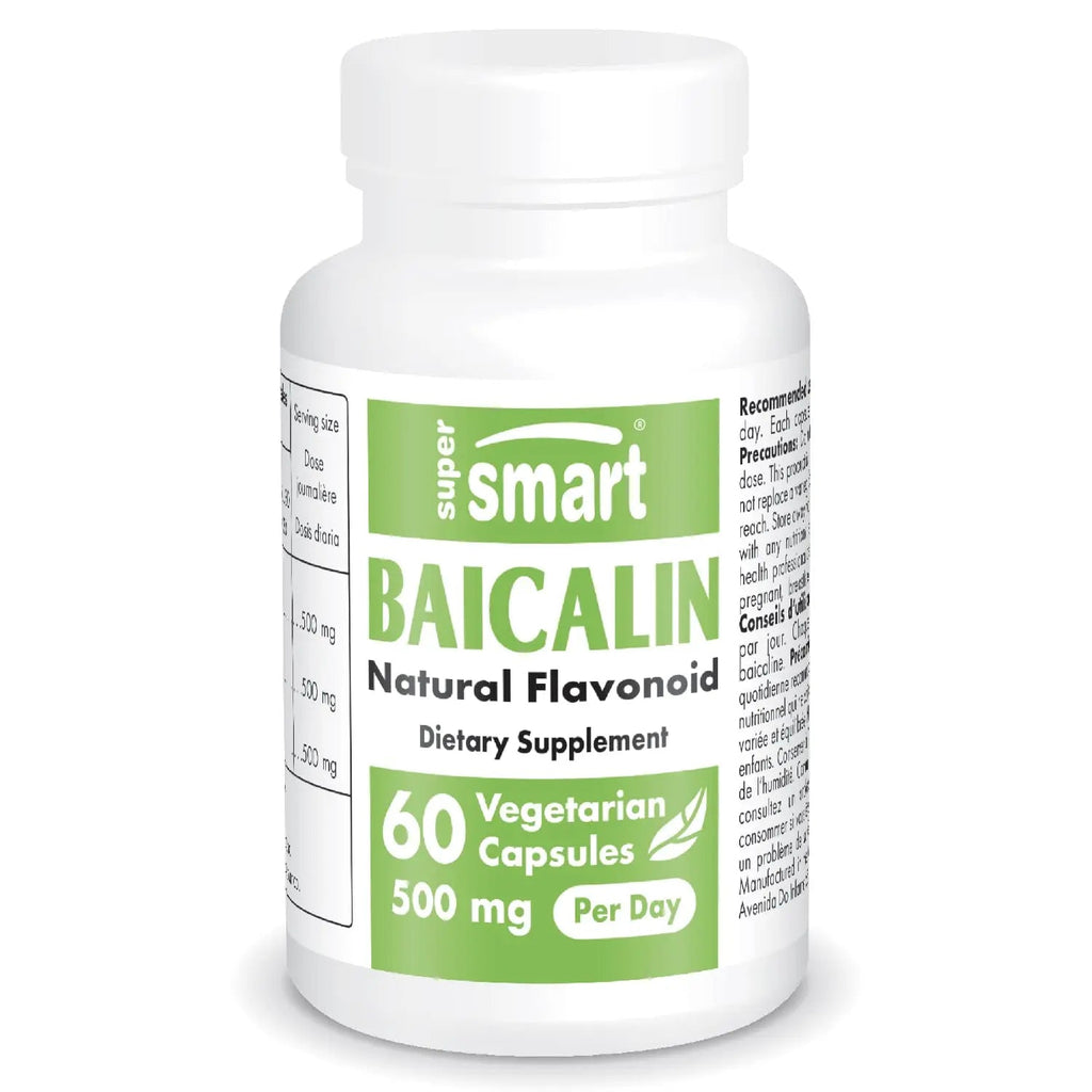 Supersmart - 90% Baicalin 500mg per Day (Scutellaria Baicalensis) - Chinese Skullcap - TrustMedUSA