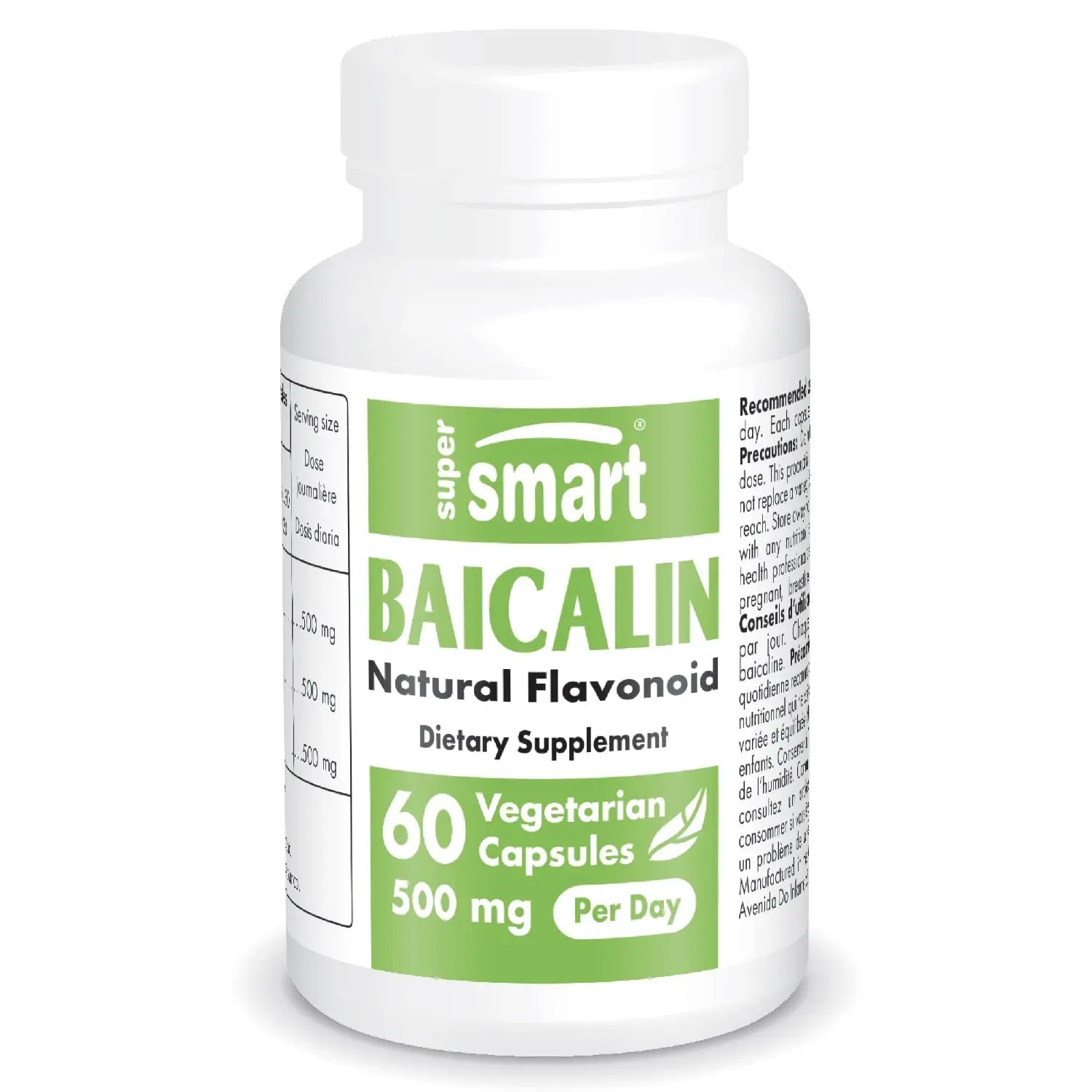 Supersmart - 90% Baicalin 500mg per Day (Scutellaria Baicalensis) - Chinese Skullcap - TrustMedUSA