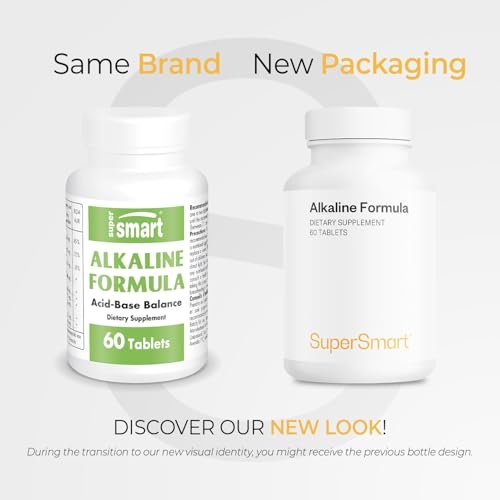 Supersmart - Alkaline Formula Supplement (Advanced Formula) - with Potassium Phosphate, Calcium & Magnesium Citrate - pH Balance | Non-GMO & Gluten Free - 60 Tablets - TrustMedUSA
