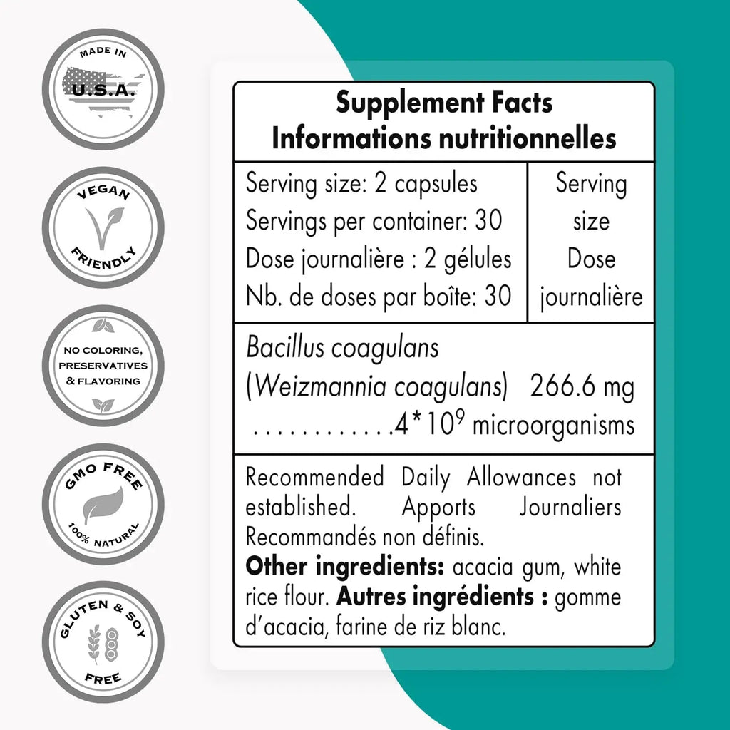 Supersmart - Bacillus Coagulans Probiotic 4 Billion CFU per Day (High Absorption) - TrustMedUSA