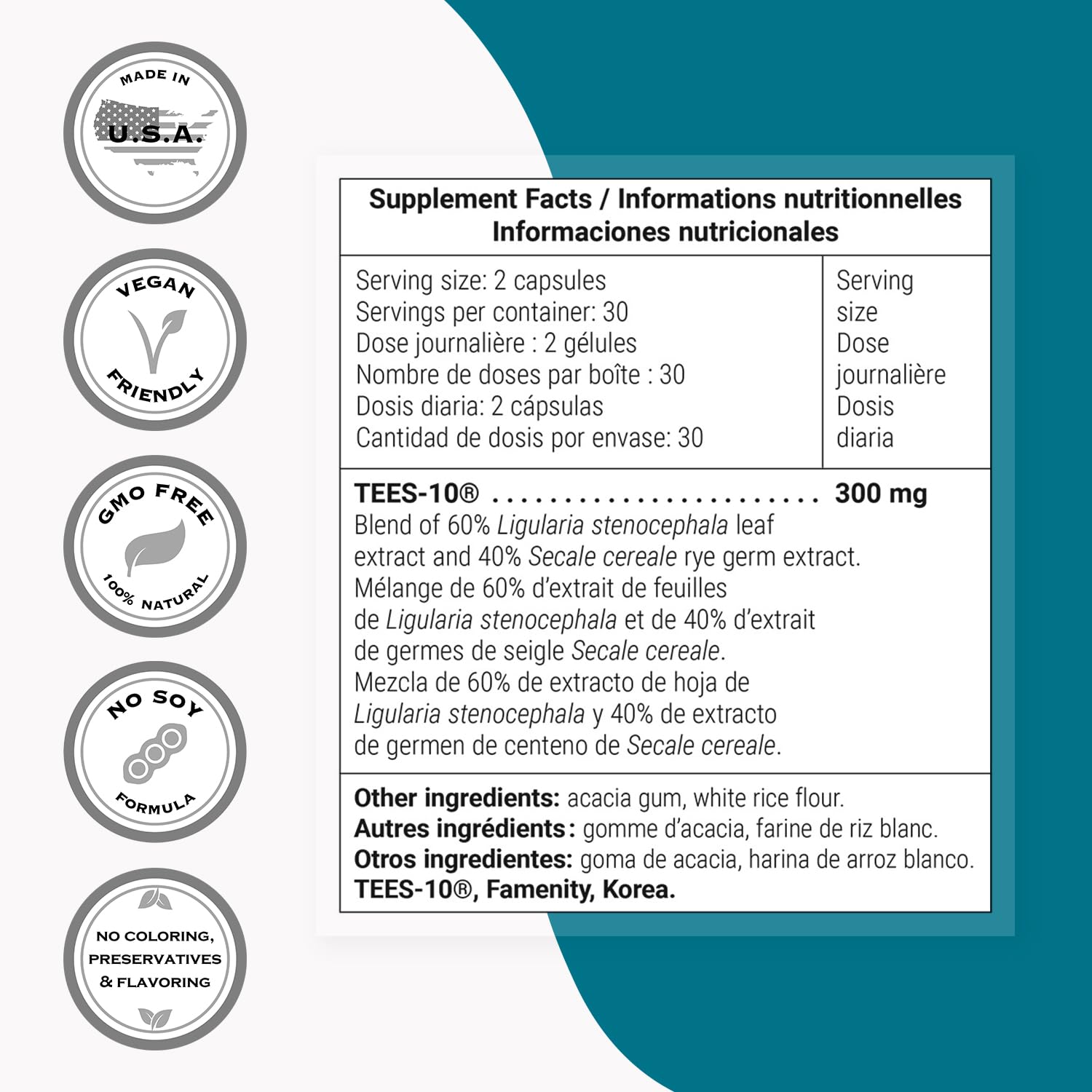 Supersmart - Dental & Gingival Formula (Patented) - Oral Care Supplement - with TEES-10 | Non-GMO & Vegan - 60 Vegetarian Capsules - TrustMedUSA