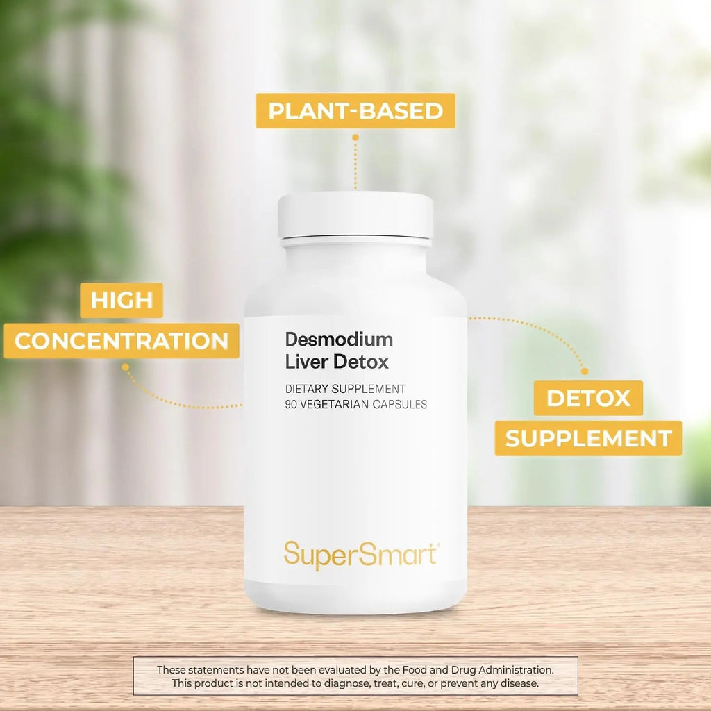 Supersmart - Desmo Forte ™ - Liver Support Supplement - 1:2 Liquid Extract of Desmodium Asdscendens | Non-GMO & Gluten Free - 250 ml - TrustMedUSA