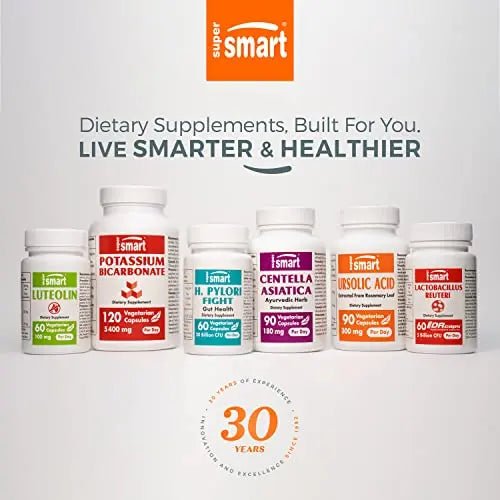 Supersmart - EDTA 1000mg per Day - Calcium Disodium EDTA Supplement | Non-GMO - TrustMedUSA