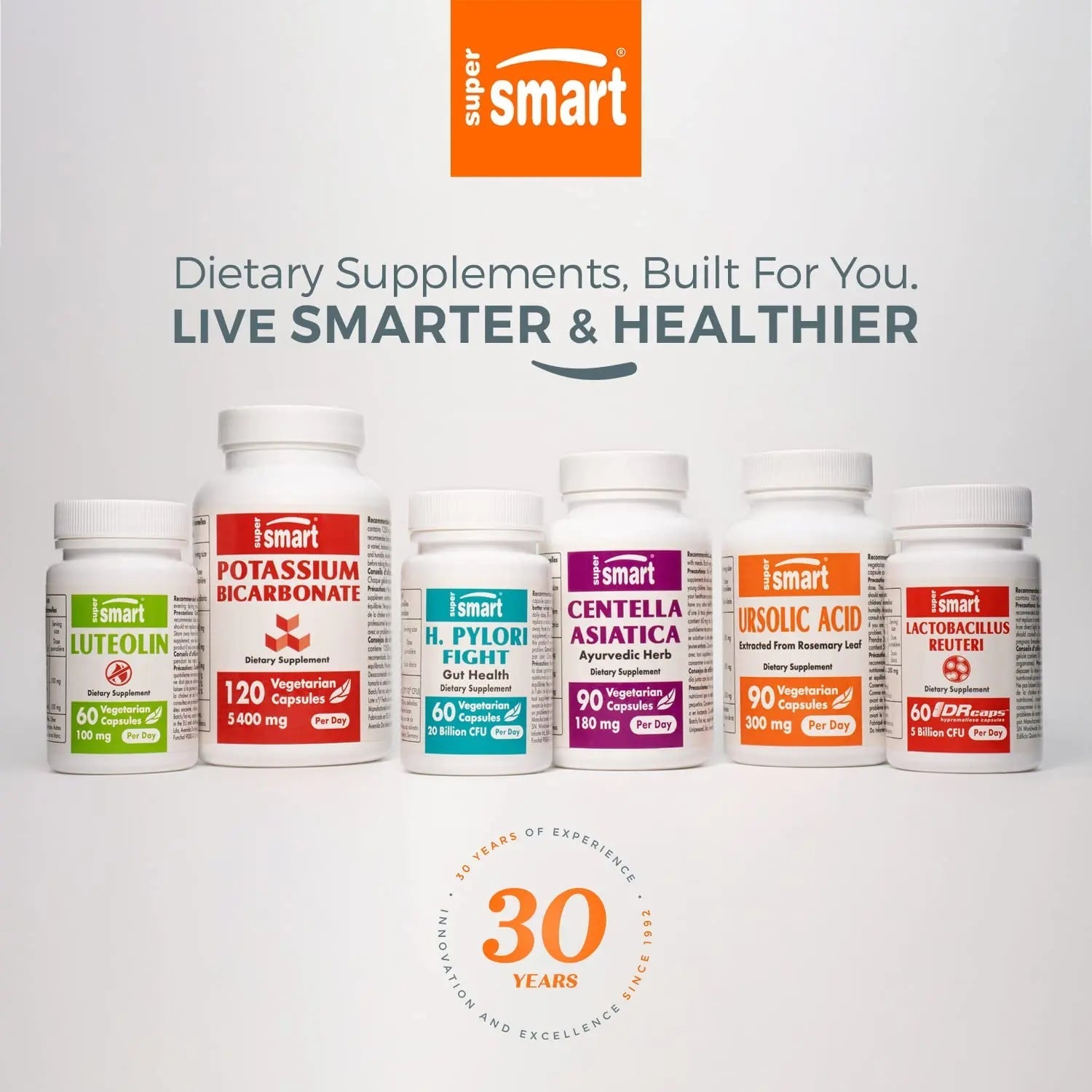 Supersmart - H. Pylori Fight Advanced Formula (Mastic Gum, Probiotics & Prebiotic) - TrustMedUSA