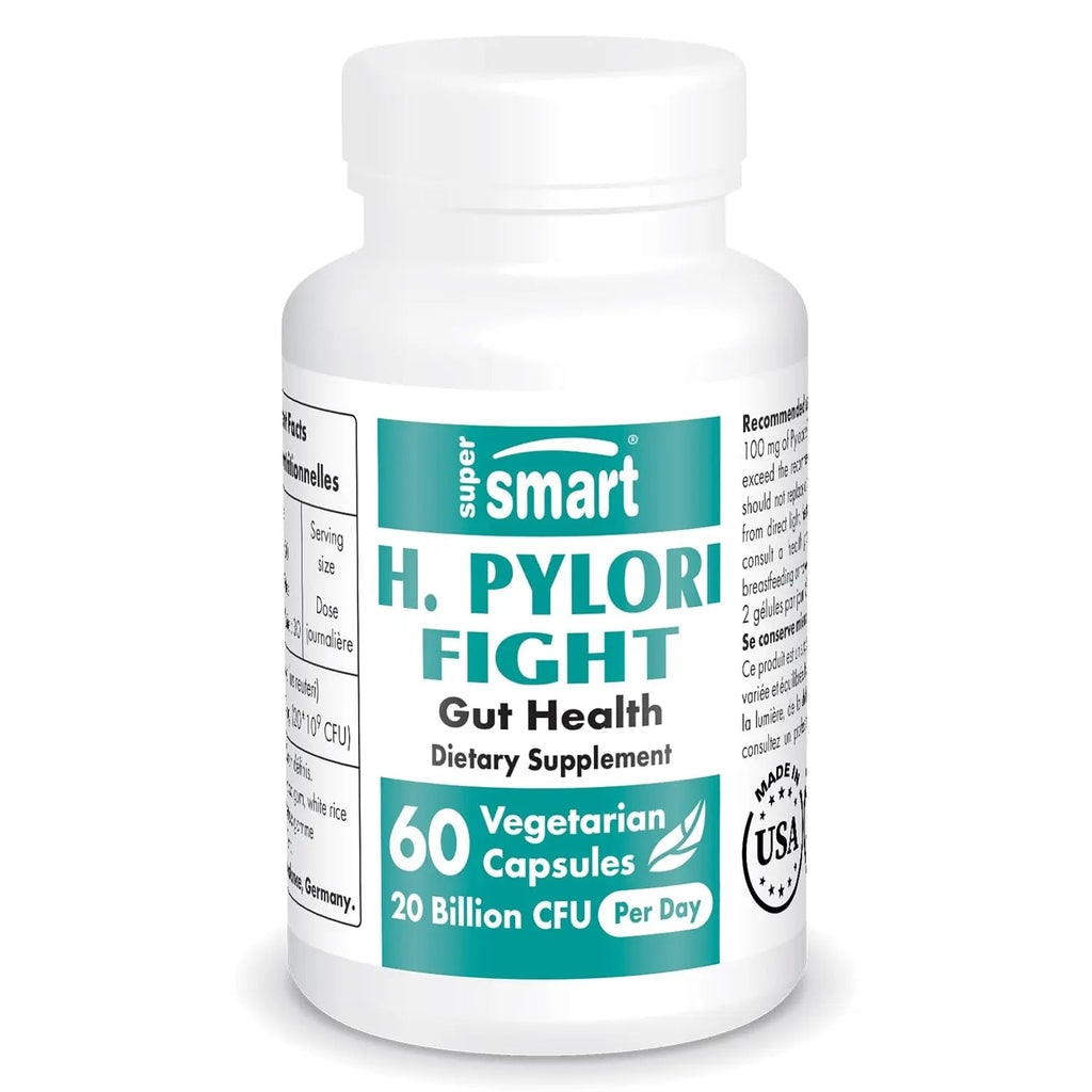 Supersmart - H. Pylori Fight Natural Treatment 20 Billion CFU per Day (Probiotic Lactobac - TrustMedUSA