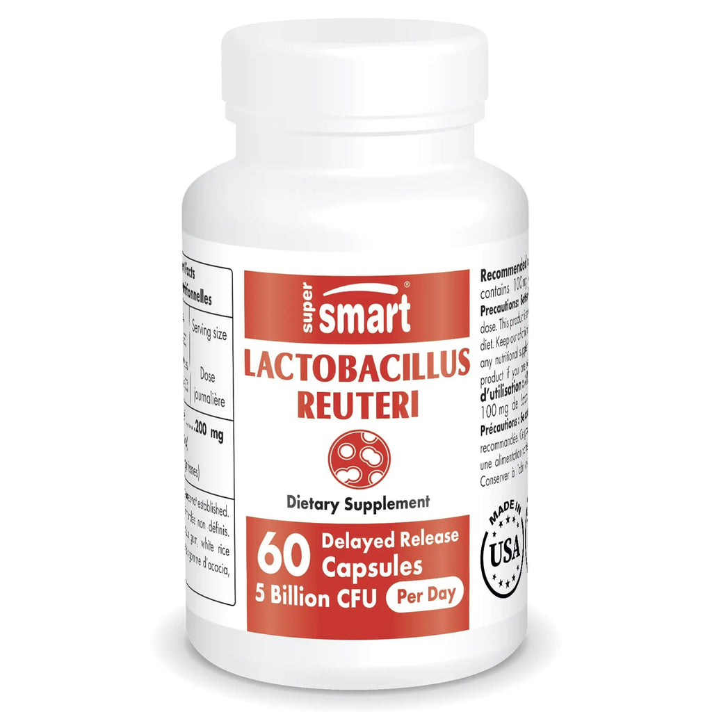 Supersmart - Lactobacillus Reuteri 5 Billion CFU per Day (Probiotic Supplement) - TrustMedUSA