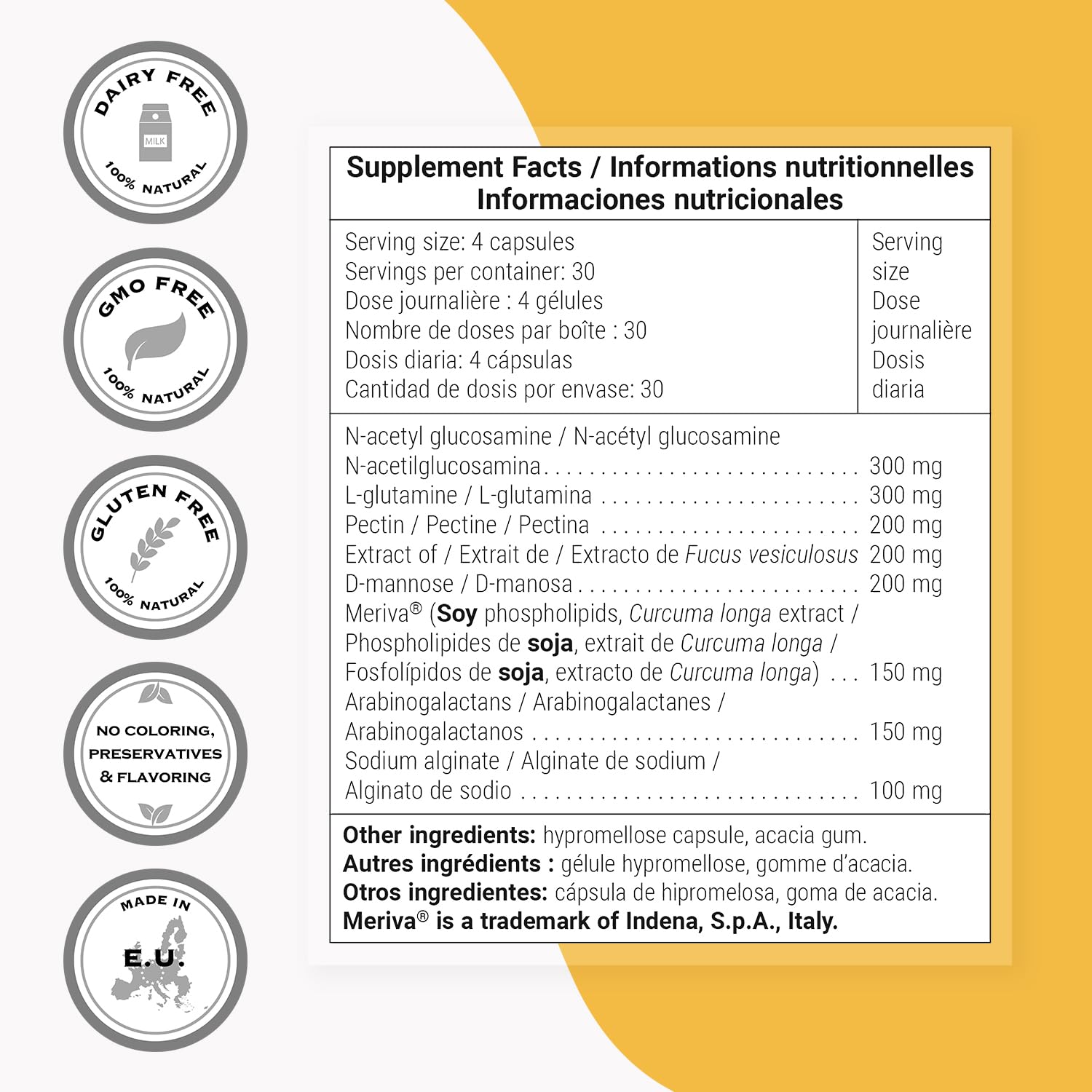 Supersmart - Lectin Flush - Lectin Blocker Shield Supplement - Digestive Support & Detox - Intolerances & Food Allergies - Intestinal Health | Non-GMO & Gluten Free - 120 Vegetarian Capsules - TrustMedUSA
