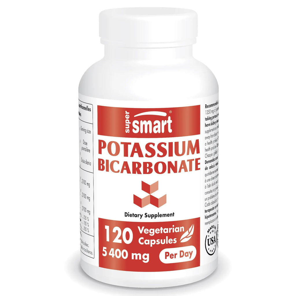 Supersmart - Potassium Bicarbonate 5400mg per Day (High Dose) - Electrolyte Mineral - TrustMedUSA