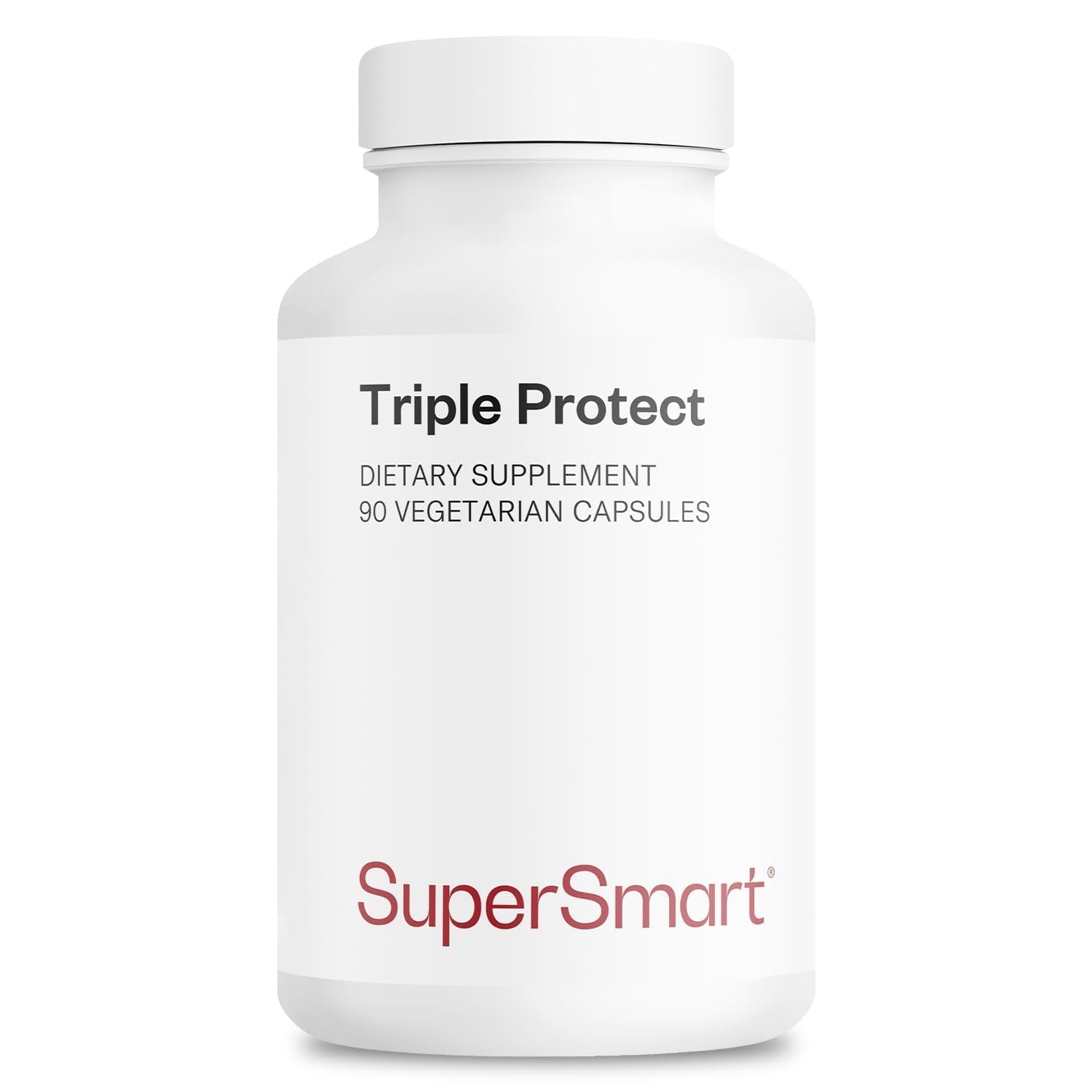 Supersmart - Triple Protect Supplement - Combines the Most Widely-Studied Natural Compounds - May Support Healthy Heart | Non-GMO & Gluten Free - 90 Vegetarian Capsules - TrustMedUSA