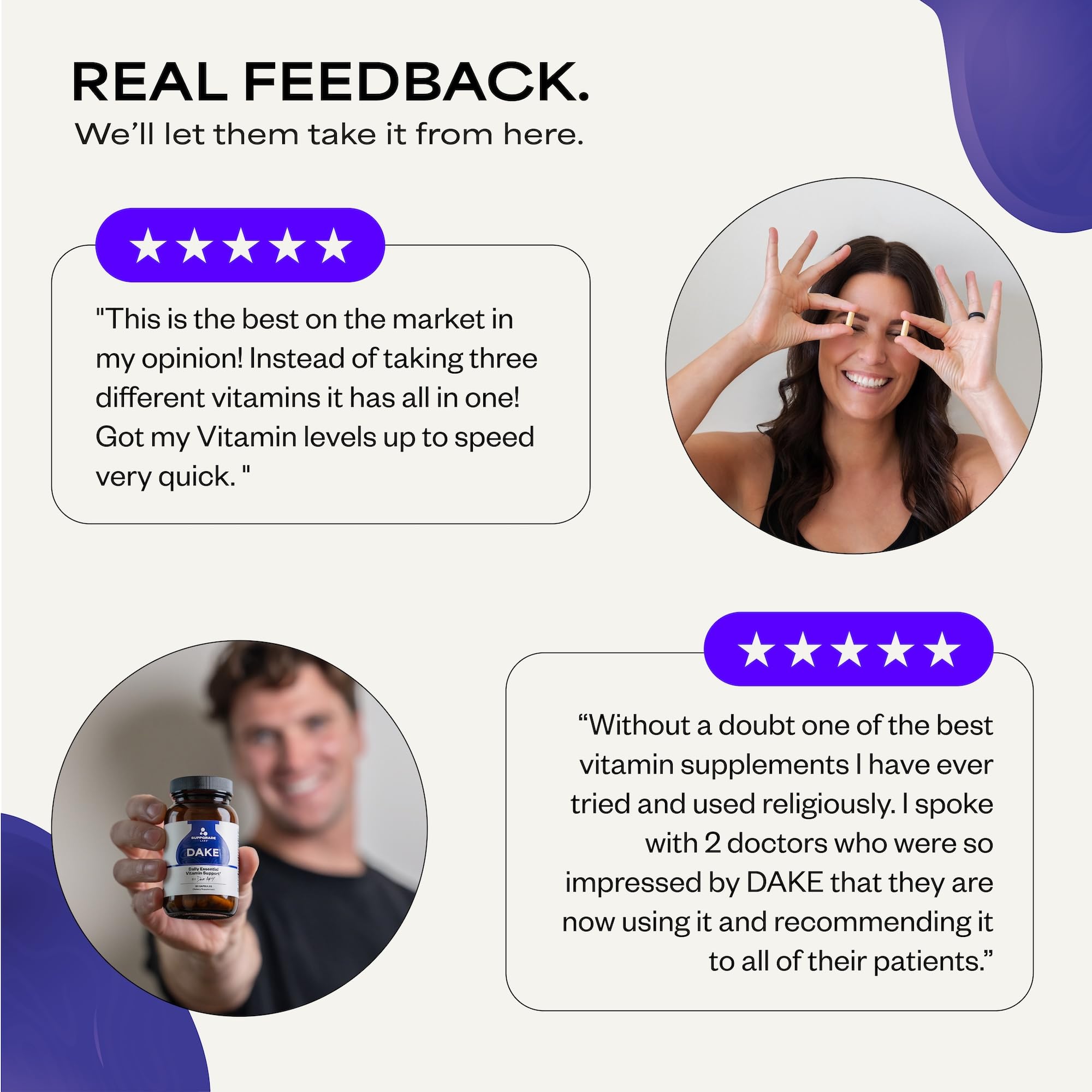 Suppgrade Labs DAKE by Dave Asprey | Synergistic Blend of Essential Vitamins D-A-K-E | Vitamin D2 + K2 + A + E Supplement for Immune Support, Bone & Joint Support, & Heart Health | 60 Day Supply - TrustMedUSA