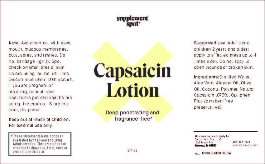 Supplement Spot Capsaicin Roll-On Cream 0.075% - Glucosamine Chondroitin MSM Gel with Bromelain – Joint & Muscle Care Bundle - TrustMedUSA