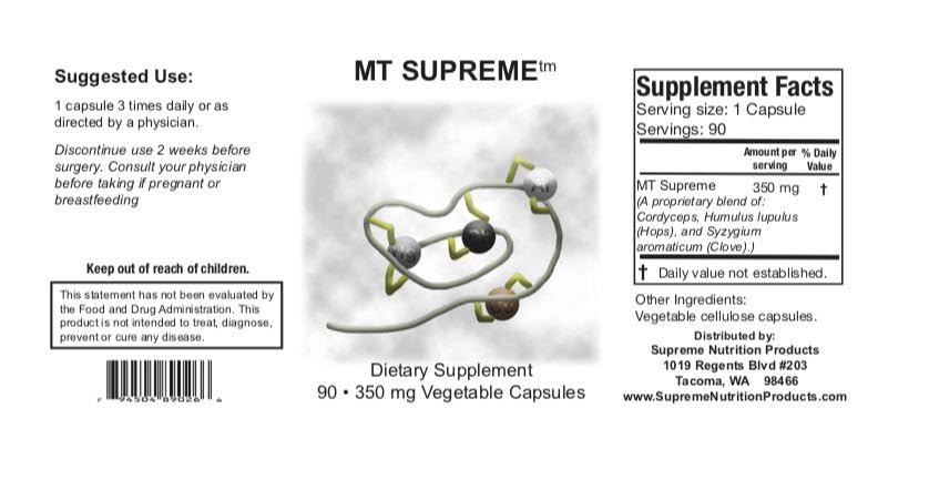 Supreme Nutrition MT Supreme, 90 Pure Herbal Combination Vegetarian Capsules (Pack of 2) - TrustMedUSA