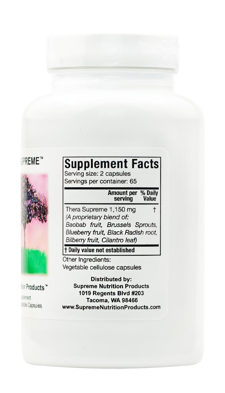 Supreme Nutrition Thera Supreme, 130 Pure Herbal Combination Vegetarian Capsules - TrustMedUSA