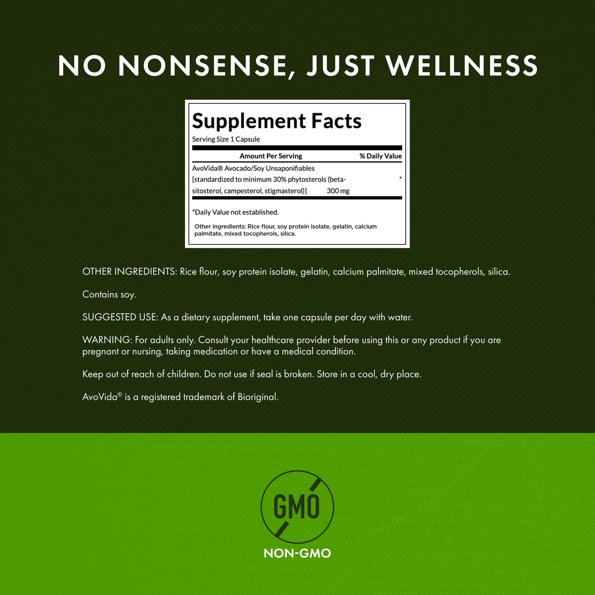 Swanson AvoVida - Natural Supplement Promoting Joint Health & Mobility - Avocado & Soybean Unsaponifiables to Support Cartilage & Tissue Health - (60 Capsules, 300mg Each) (1 Pack) - TrustMedUSA