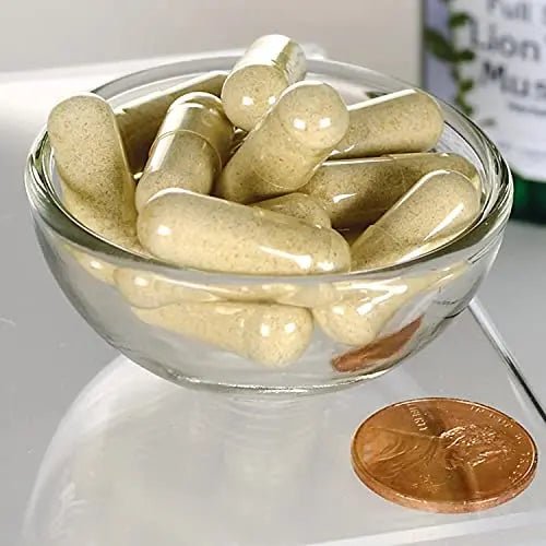 Swanson Lion's Mane Mushroom Capsules - 500 mg Each, 60 Capsules - TrustMedUSA