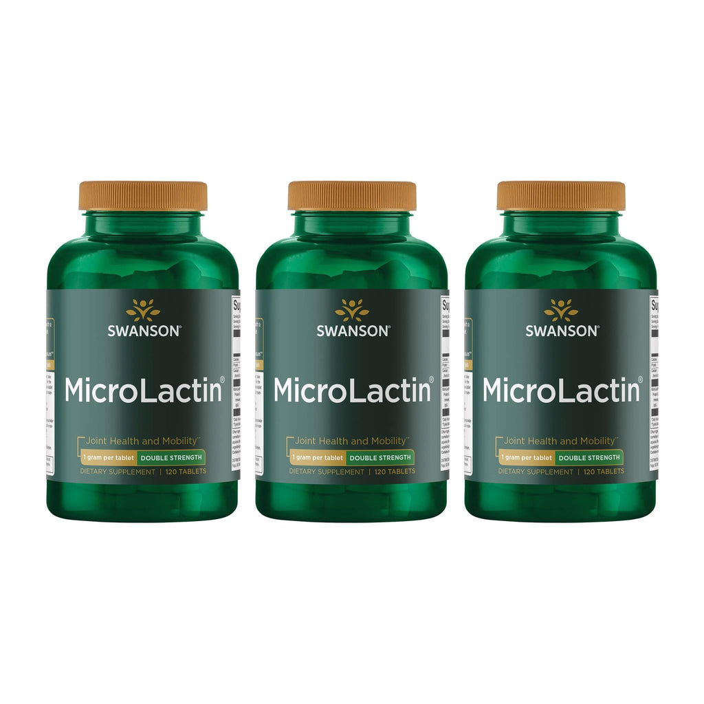 Swanson Microlactin Double Strength 1000 Milligrams 120 Tabs (3 Pack) - TrustMedUSA