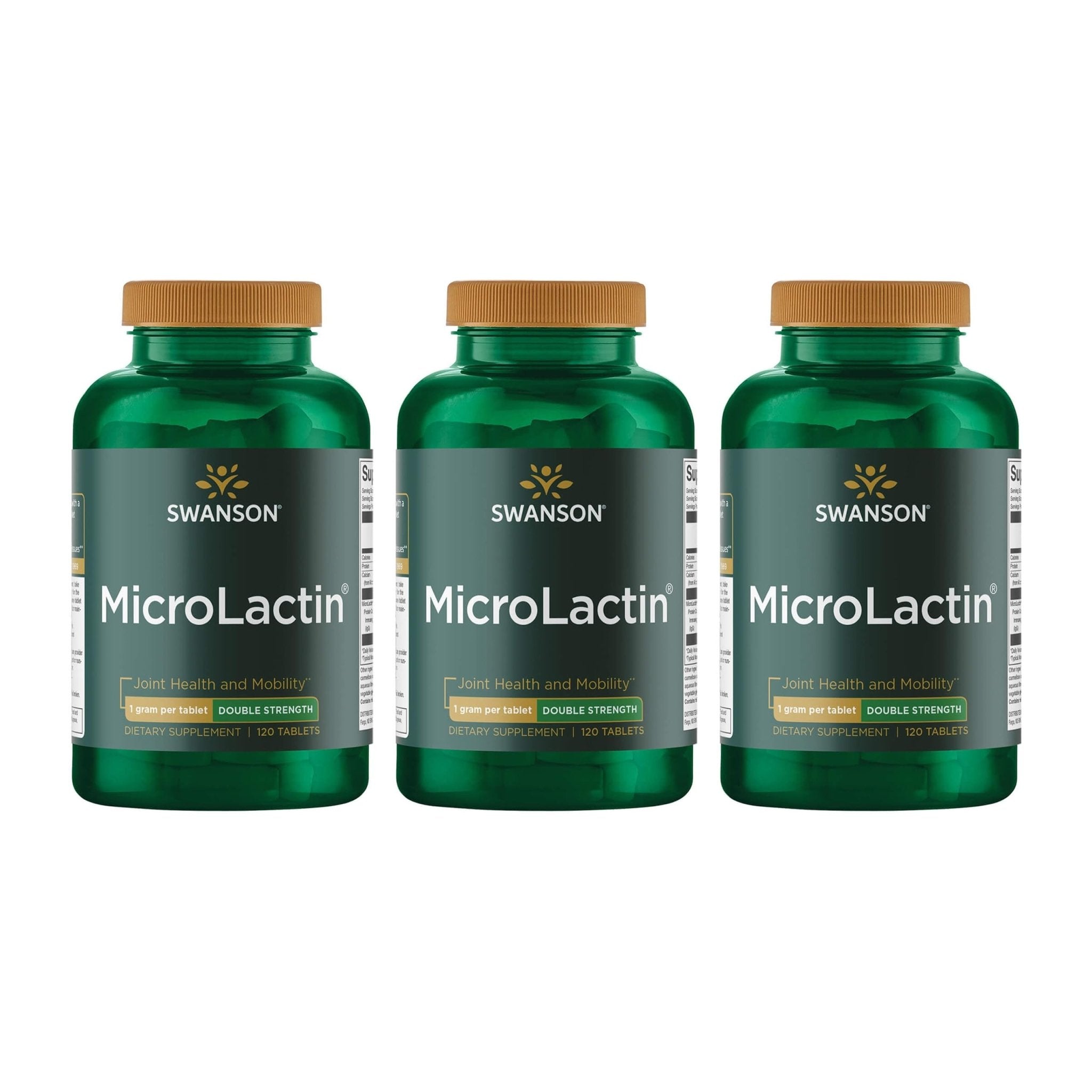 Swanson Microlactin Double Strength 1000 Milligrams 120 Tabs (3 Pack) - TrustMedUSA