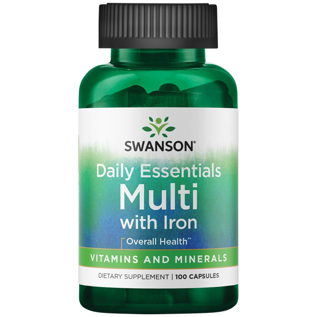Swanson Multi and Mineral Daily Men's Women's Multivitamin Multimineral Health Supplement 100 Capsules (Caps) - TrustMedUSA