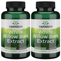 Swanson White Willow Bark Extract - Promotes Joint Support and Muscle Relief - Standardized to 15% Salicin - Natural Supplement with No Stomach Irritation - (120 Capsules, 500mg Each) (2 Pack) - TrustMedUSA