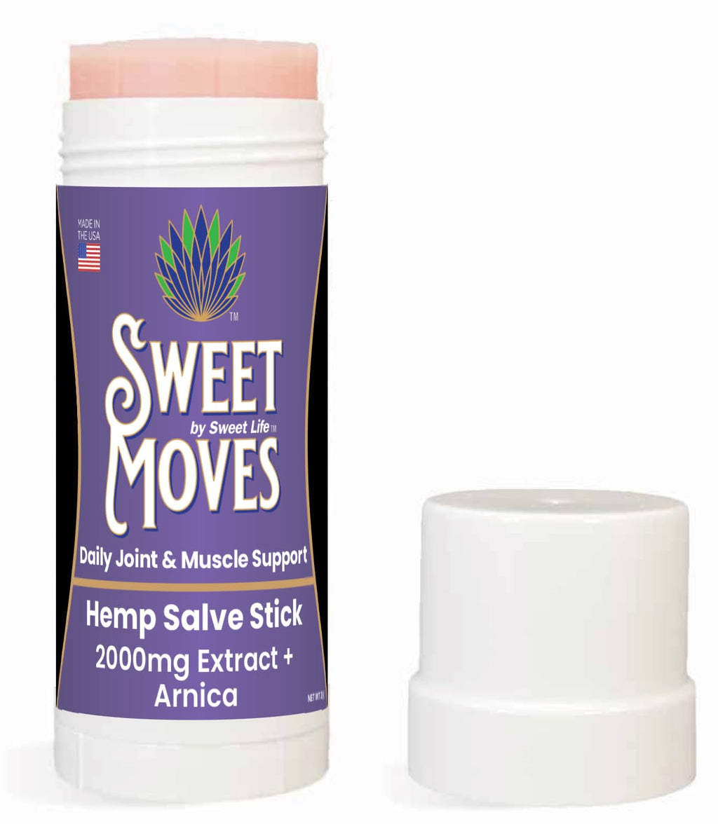 Sweet Life | Hemp Salve Stick | 2000mg | Small Business | Organic | Body Balm | Muscle Comfort - TrustMedUSA