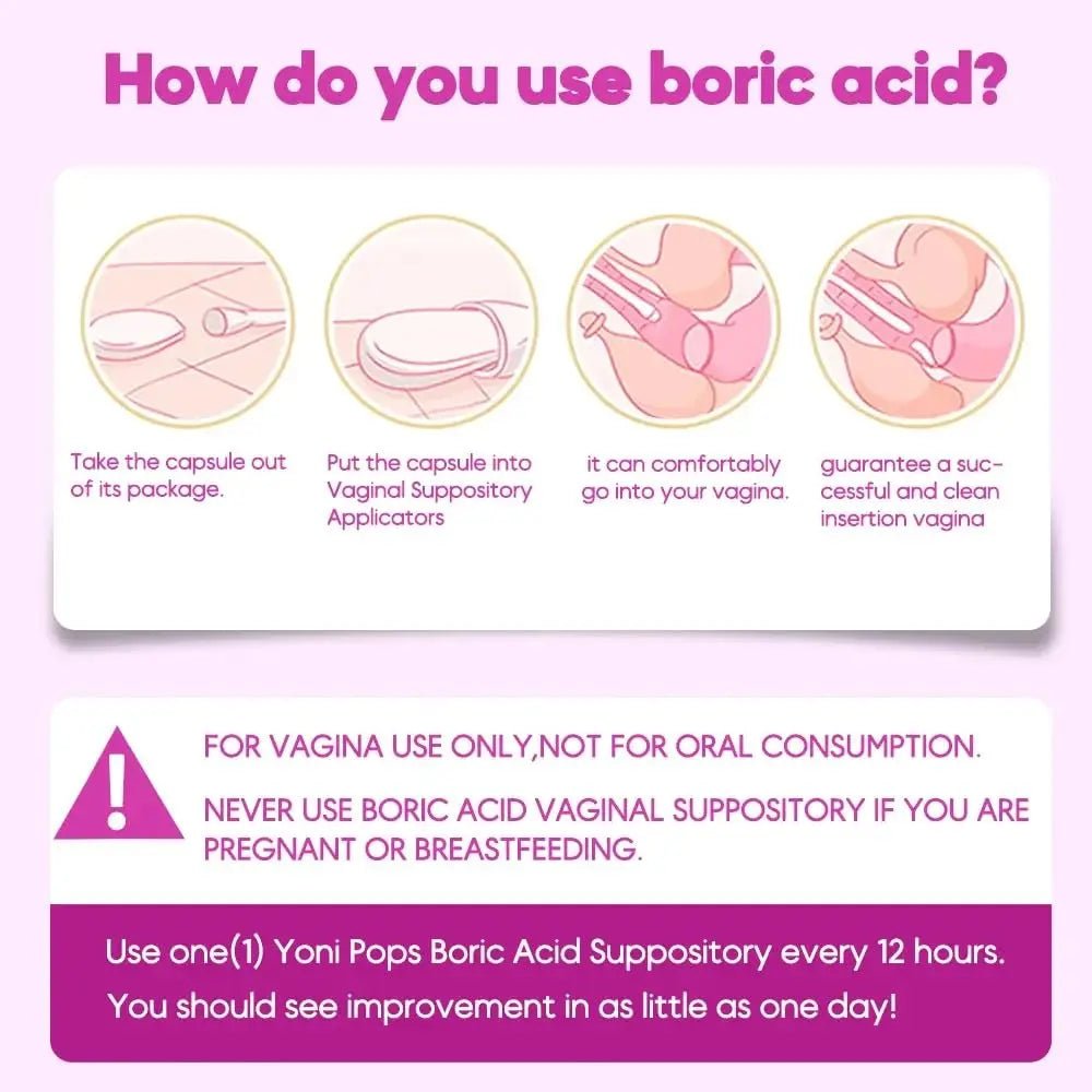 Sweet Mini Me 600mg Boric Acid Suppositories – Natural Vaginal Health Support for Women – pH Balance, Odor & Itch Relief – 30 Count Capsules - TrustMedUSA