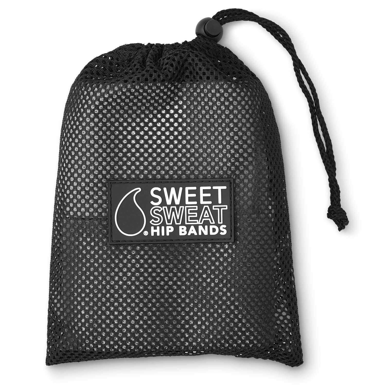 Sweet Sweat Hip Bands with 3 Levels of Resistance | Non-Slip Fabric Booty Bands for Squats & Lunges | Includes Free Mesh Carrying Bag - Maple Wellness Supplements