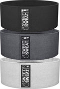 Sweet Sweat Hip Bands with 3 Levels of Resistance | Non-Slip Fabric Booty Bands for Squats & Lunges | Includes Free Mesh Carrying Bag - Maple Wellness Supplements