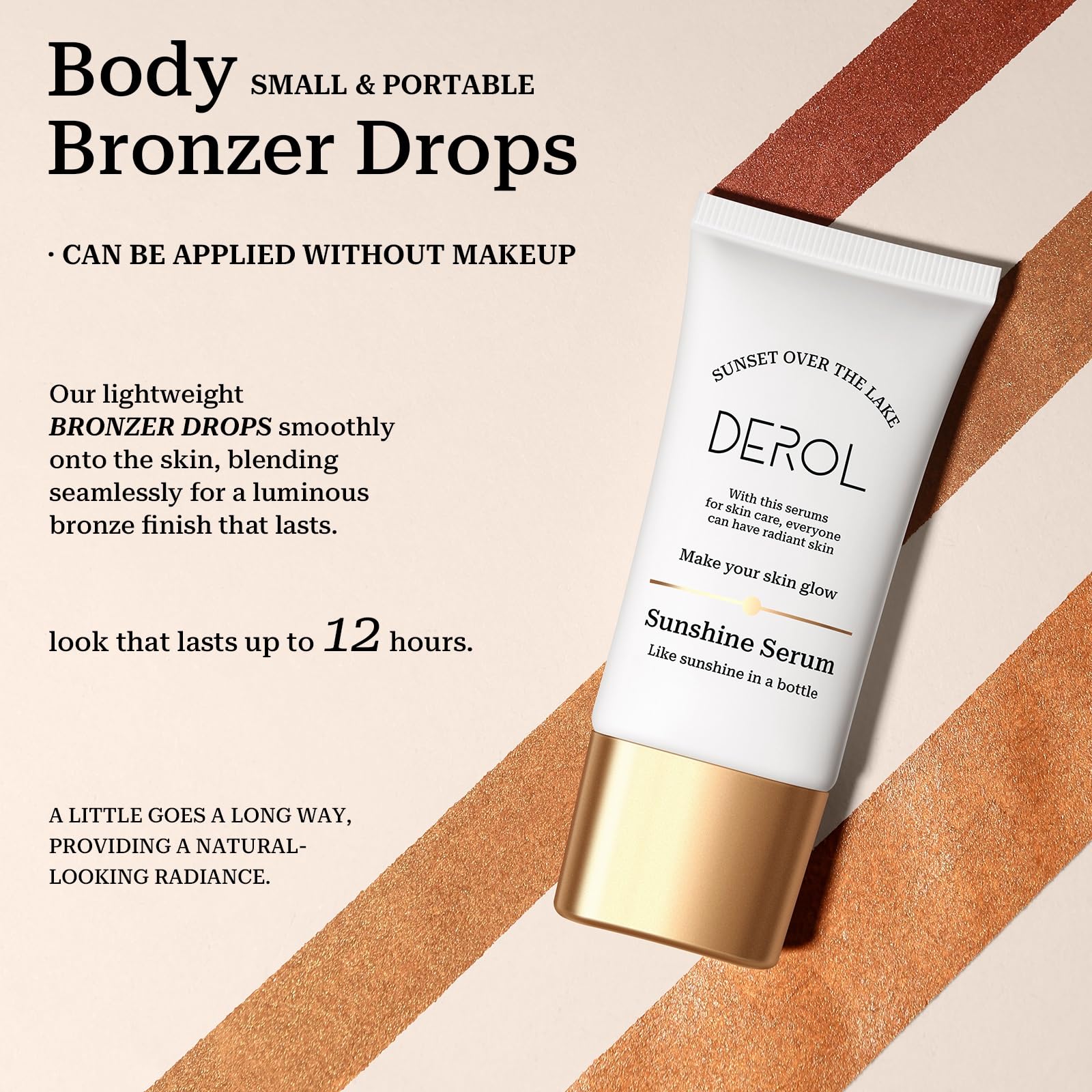 SWETIYOU Bronzing Drops, Lightweight and Non-greasy Liquid Bronzer for Face & Body, Instant Sunshine Glow Serum for Flawless Skin & Radiant Finish (RUST RED) - TrustMedUSA