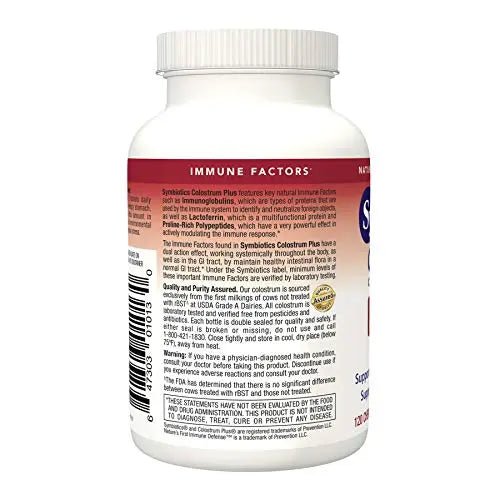 Symbiotics Colostrum 120ct Chewables Plus - Immunity Support for Adult & Kids - TrustMedUSA