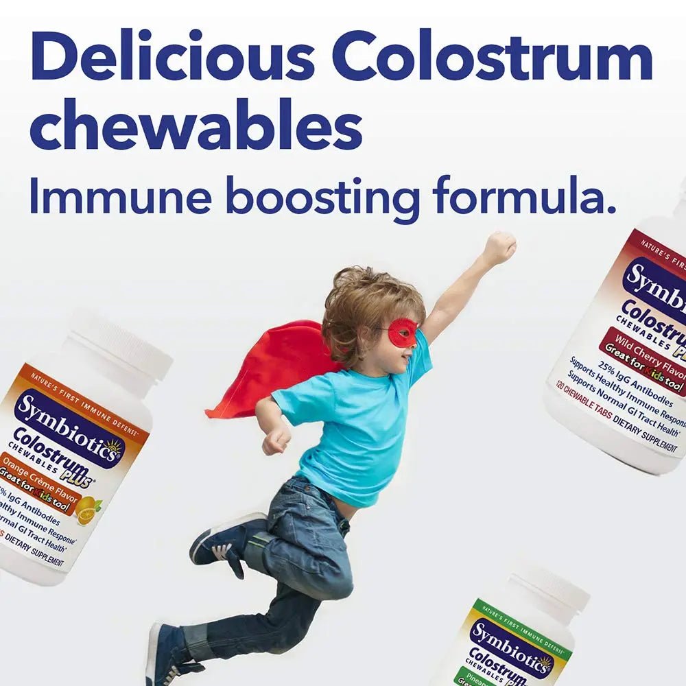 Symbiotics Immunity Support Colostrum Plus Chewables (Pineapple) - TrustMedUSA