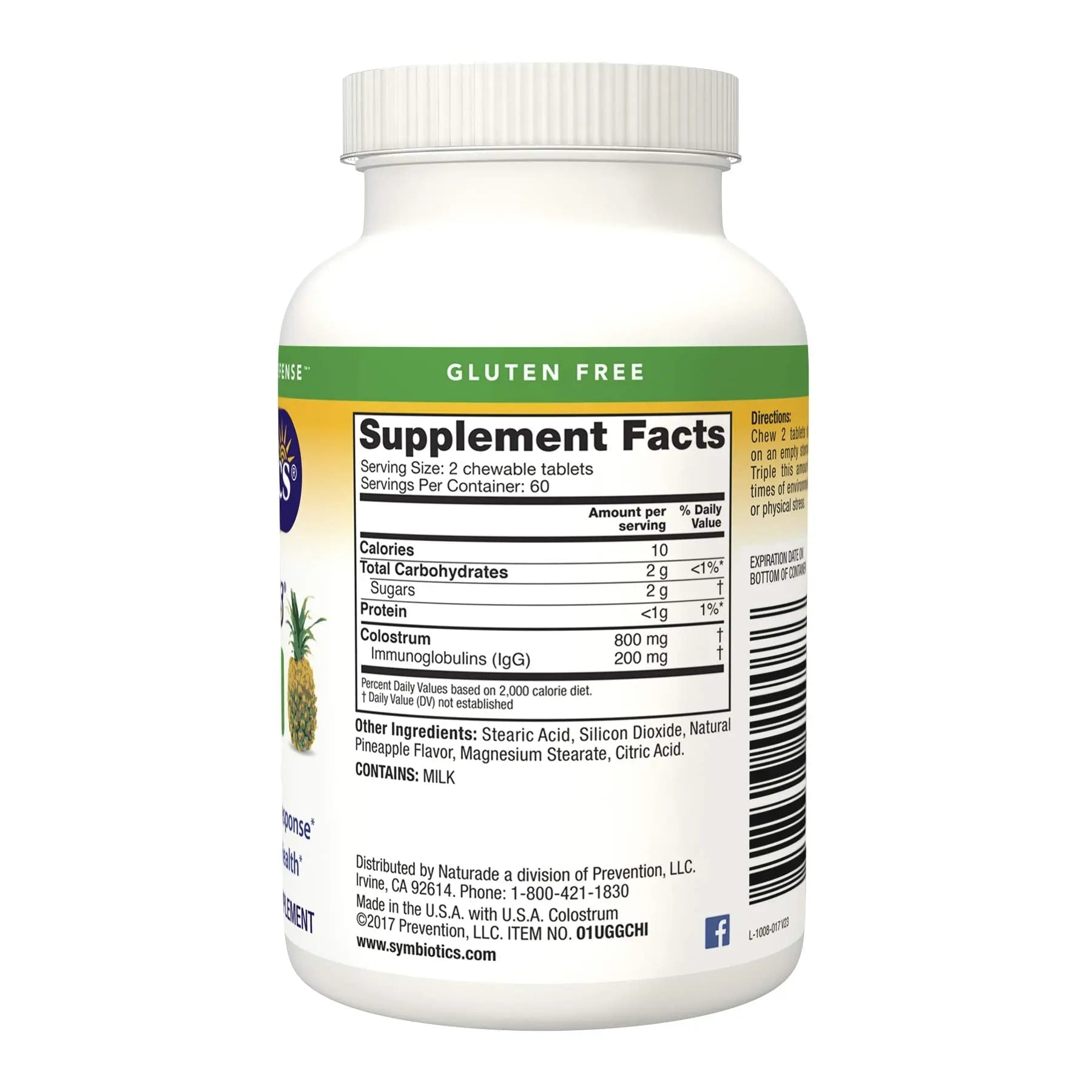 Symbiotics Immunity Support Colostrum Plus Chewables (Pineapple) - TrustMedUSA