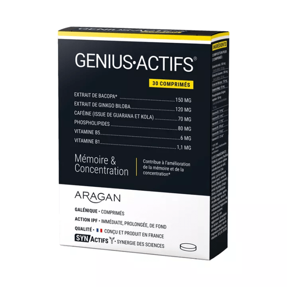 Synactifs Genius-Actifs Memory and Concentration 30 Capsules - TrustMedUSA