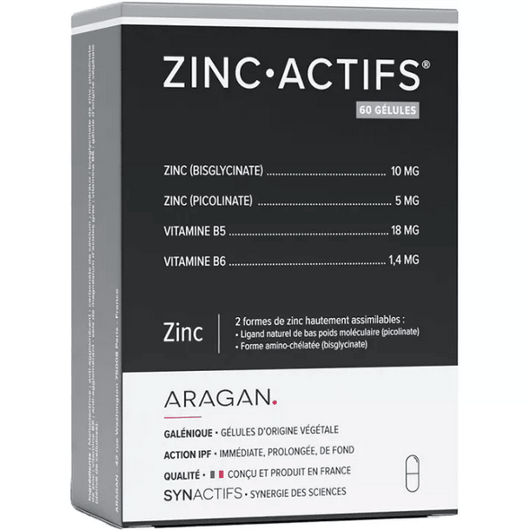 Synactifs ZincActifs 60 capsules - TrustMedUSA