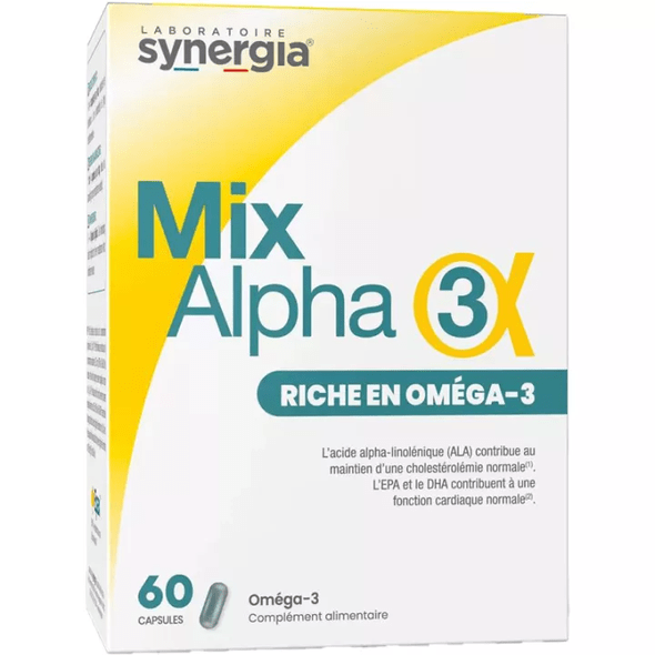 Synergia Mix Alpha 3 - Omega 3 60 capsules - TrustMedUSA
