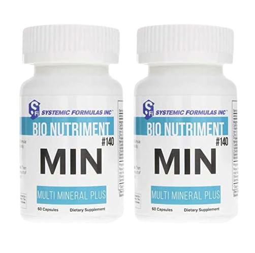 Systemic Formulas MIN Multi Mineral Plus - 60 Capsules (Pack of 2) Comprehensive Mineral Support for Wellness - Balanced Blend, Essential Nutrients - TrustMedUSA