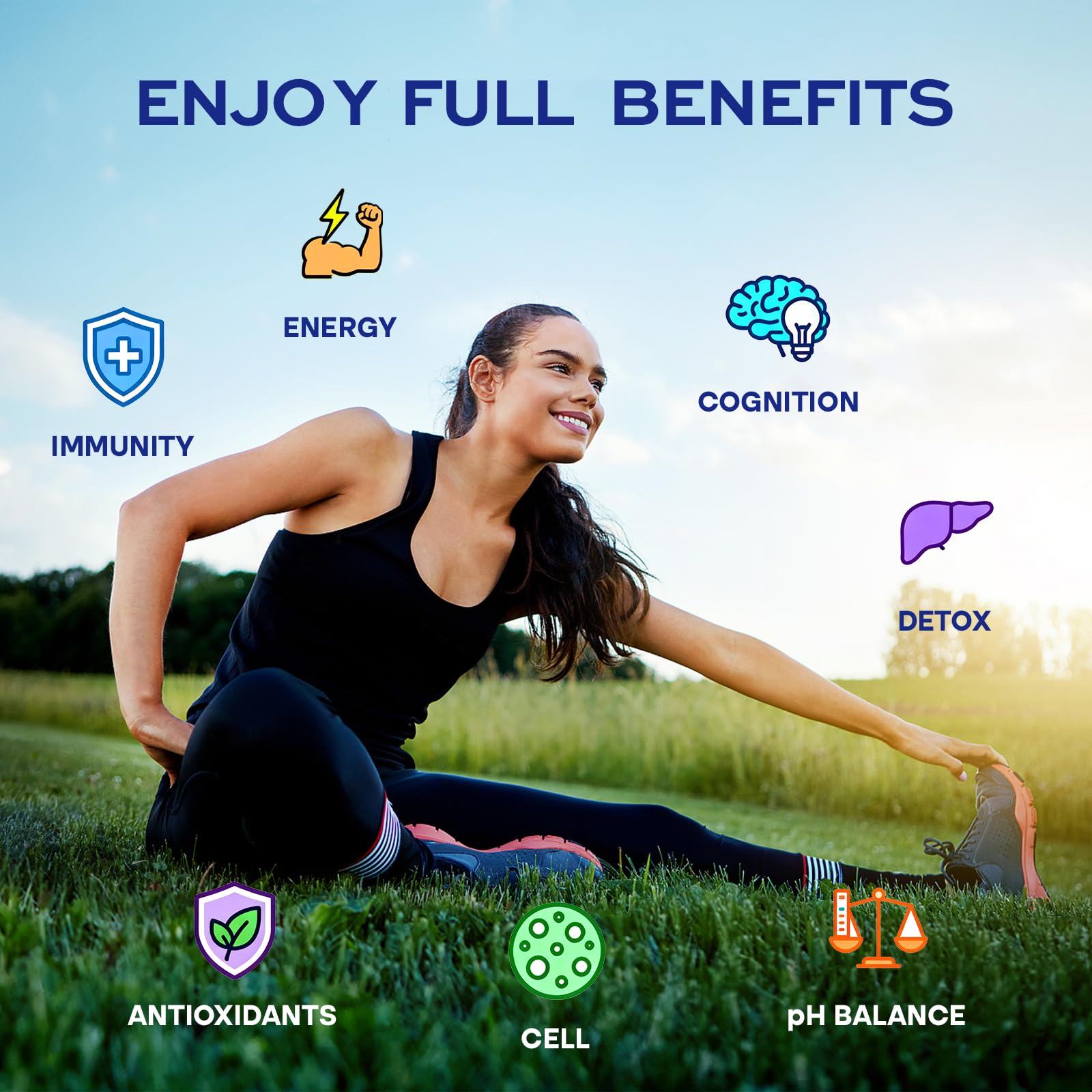 SYZY GENICS Liquid Oxygen Drops – 13-in-1 Oxygen Boost Liposomal Formula with CoQ10, B Vitamins, Ginseng, Glutathione & Resveratrol – High Absorption Energy & Immune Support – 1.69 fl oz - TrustMedUSA