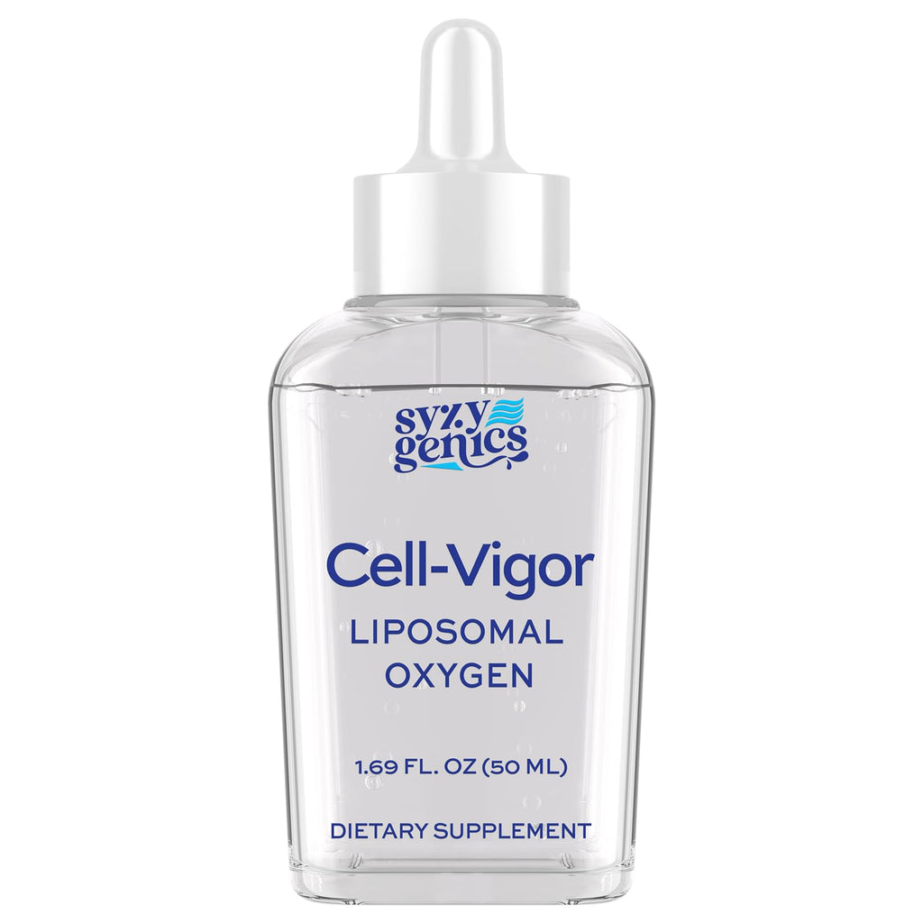 SYZY GENICS Liquid Oxygen Drops – 13-in-1 Oxygen Boost Liposomal Formula with CoQ10, B Vitamins, Ginseng, Glutathione & Resveratrol – High Absorption Energy & Immune Support – 1.69 fl oz - TrustMedUSA
