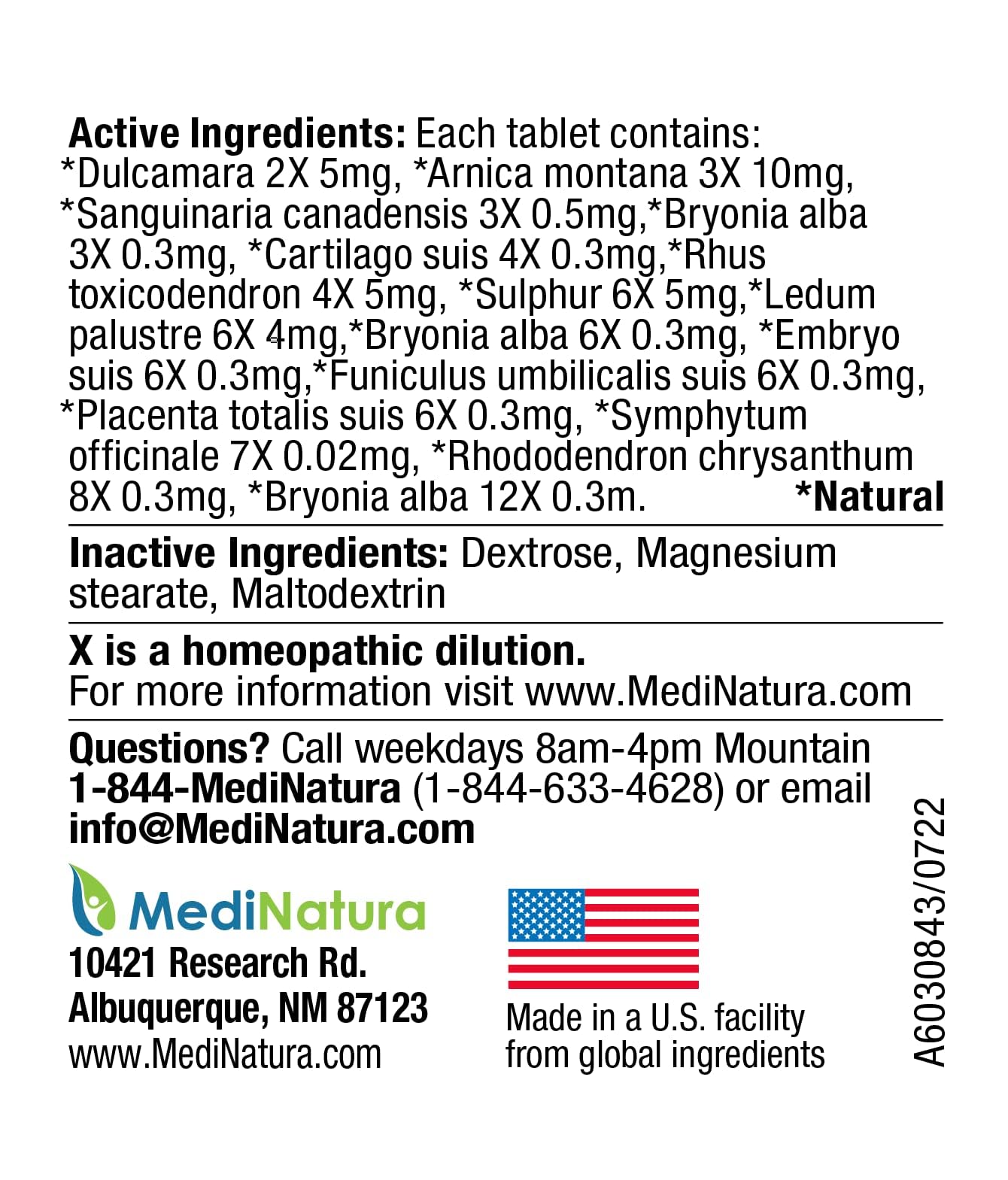 T-Relief Arthritis Arnica +12 Pain Relieving Natural Medicines Help Reduce Soreness Stiffness Aches & Pains in Joints Naturally - 100 Tablets (2 Pack) - TrustMedUSA