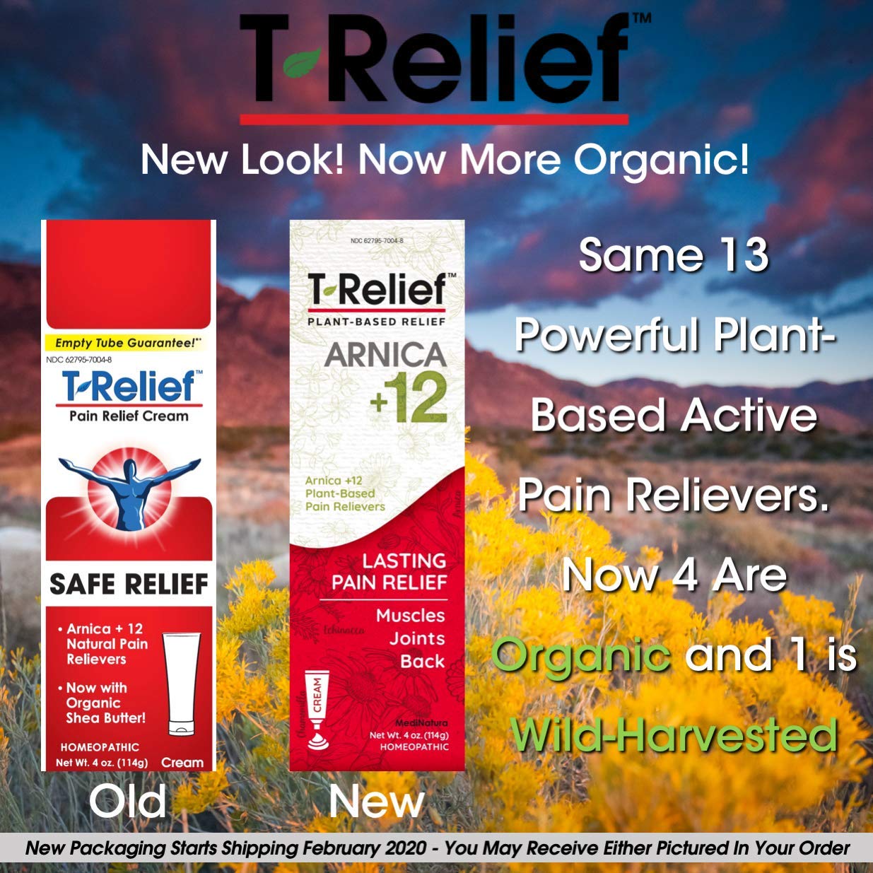 T-Relief Pain Relief cream,[114g] 4 oz - TrustMedUSA
