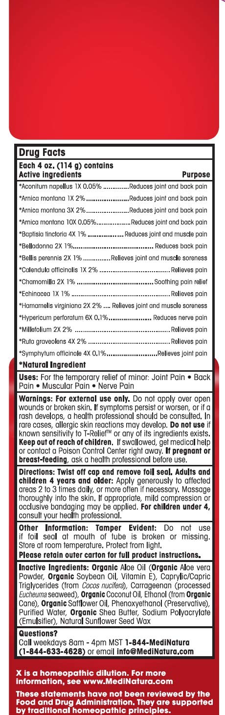 T-Relief Pain Relief cream,[114g] 4 oz - TrustMedUSA