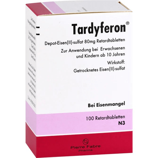 Tardyferon prolonged-release tablets, 100 pcs - for iron deficiency - TrustMedUSA