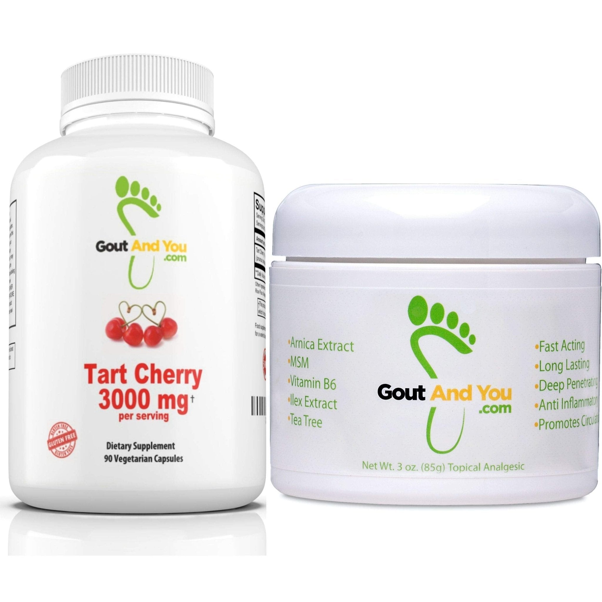 Tart Cherry Extract and Joint & Muscle Relief Cream Bundle - TrustMedUSA