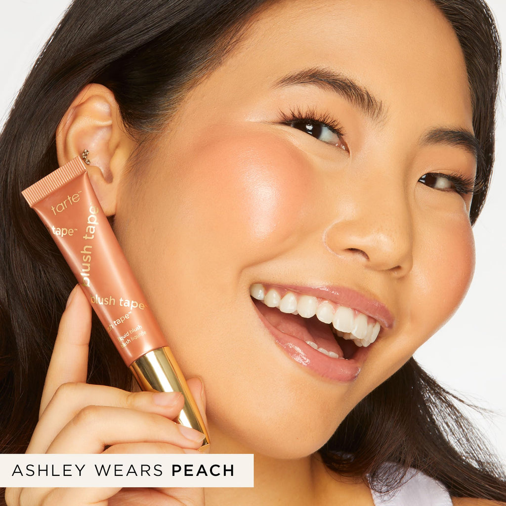 tarte blush tape liquid blush – Buildable Cream Cheek Makeup, Lightweight Formula, Blurs appearance for Radiant Glow, Vegan & Cruelty-Free, full size, rose - TrustMedUSA