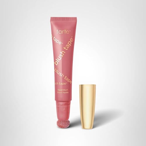 tarte blush tape liquid blush – Buildable Cream Cheek Makeup, Lightweight Formula, Blurs appearance for Radiant Glow, Vegan & Cruelty-Free, full size, rose - TrustMedUSA