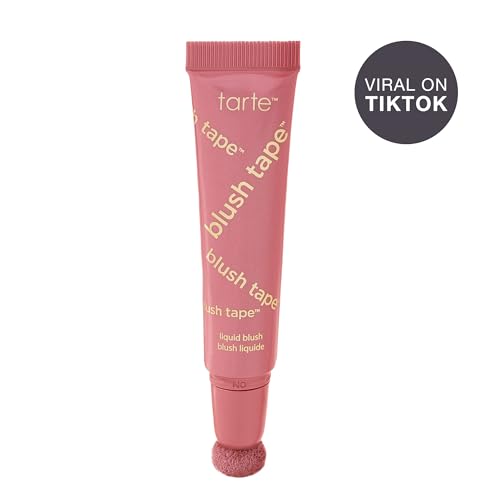 tarte blush tape liquid blush – Buildable Cream Cheek Makeup, Lightweight Formula, Blurs appearance for Radiant Glow, Vegan & Cruelty-Free, full size, rose - TrustMedUSA