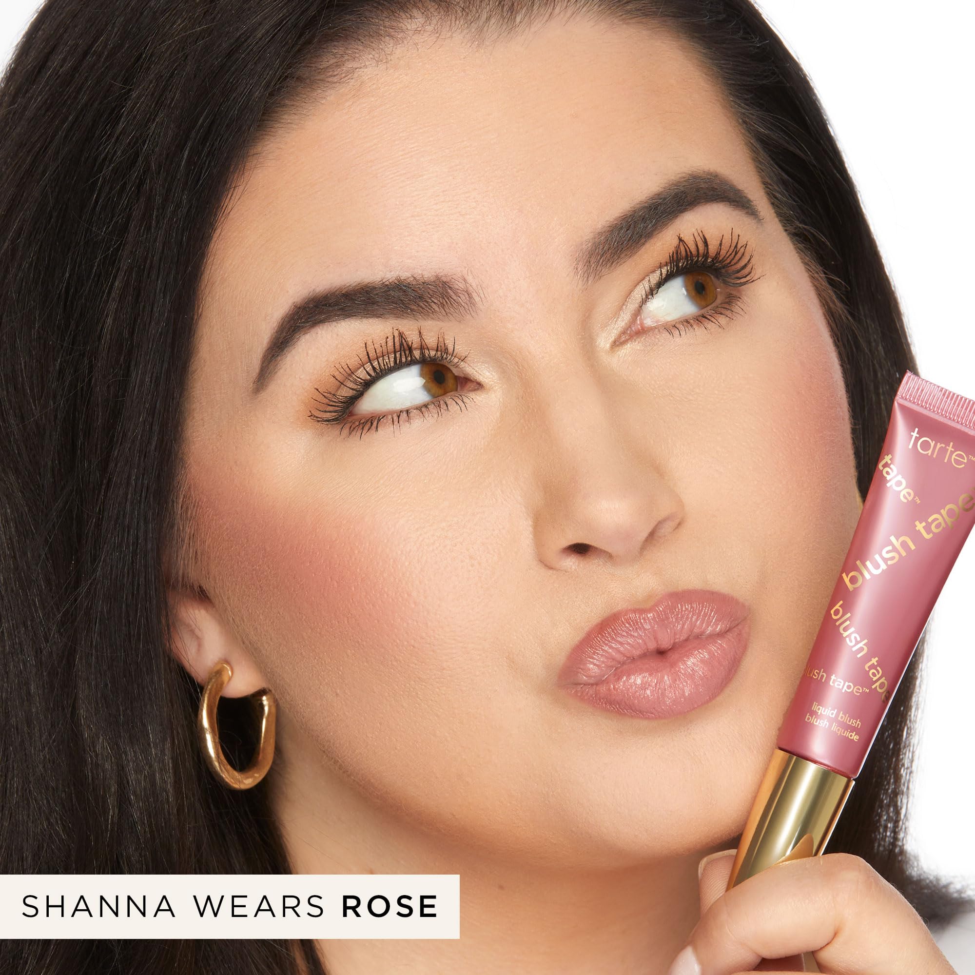 tarte blush tape liquid blush – Buildable Cream Cheek Makeup, Lightweight Formula, Blurs appearance for Radiant Glow, Vegan & Cruelty-Free, full size, rose - TrustMedUSA