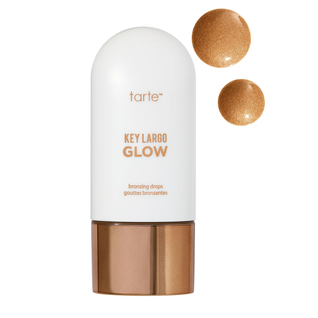 tarte key largo glow bronzing drops – Luminous Serum-Infused Liquid Bronzer with Vitamin E for Sun-Kissed Radiant Lightweight Hydration, Cruelty-Free, full size, bronze glow - TrustMedUSA