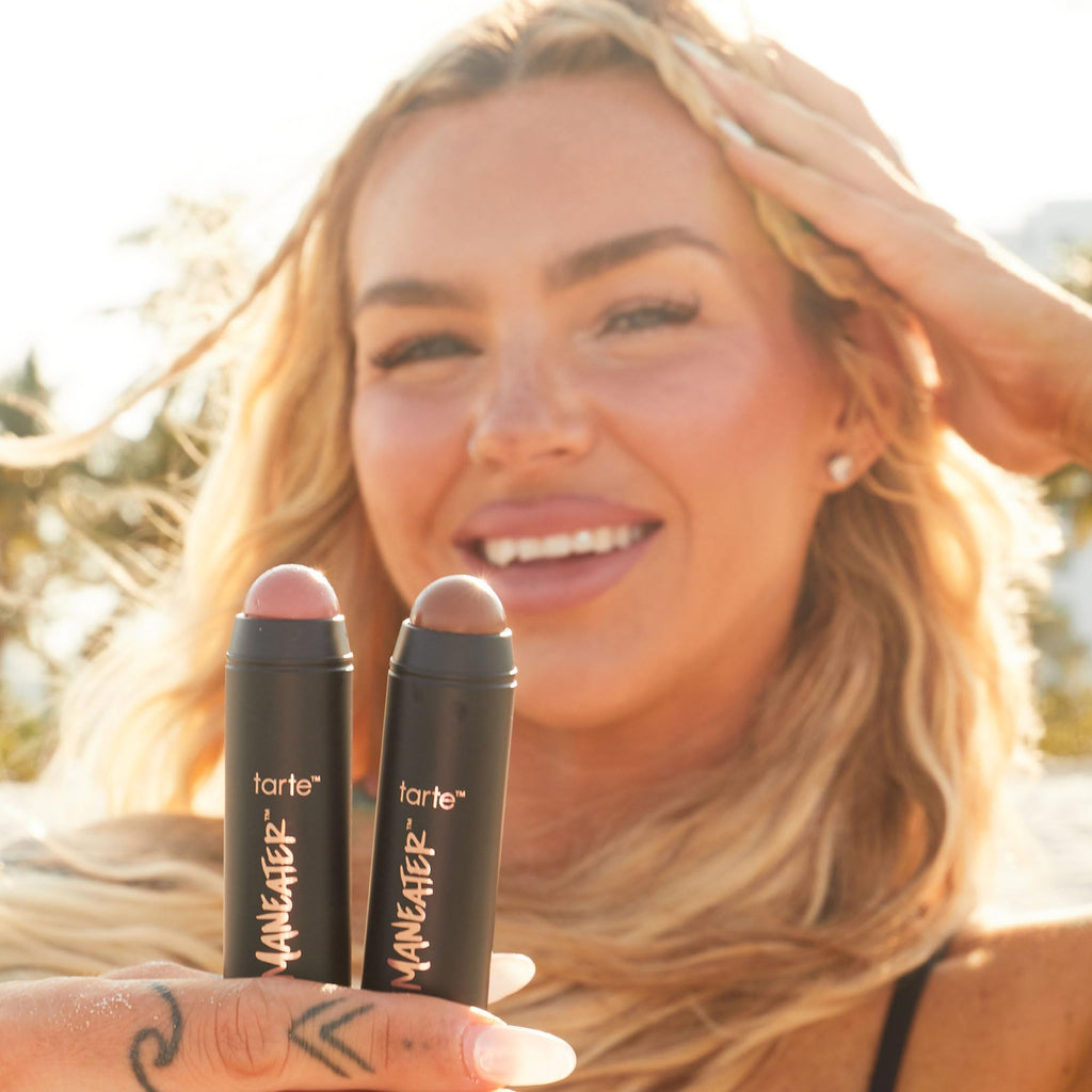 tarte maneater silk stick bronzer – Buildable Lightweight Cream Bronzer, Natural Matte Finish, Vegan & Cruelty-Free, full size, nocturnal - TrustMedUSA